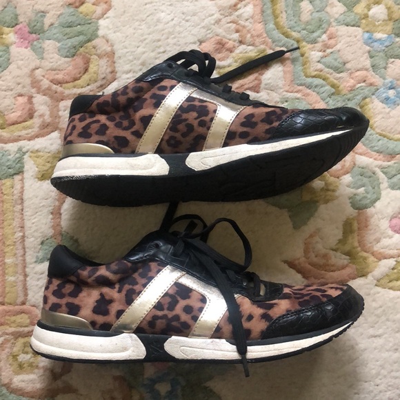 Sam & Libby Dawson leopard cheetah print sneakers - Picture 3 of 9